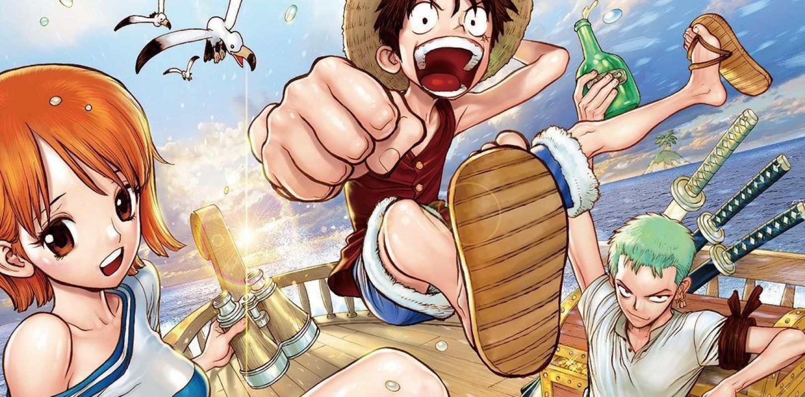 Dr Stone Senku And Ace Are Working With One Piece On Crossover Coverage Anime Sweet
