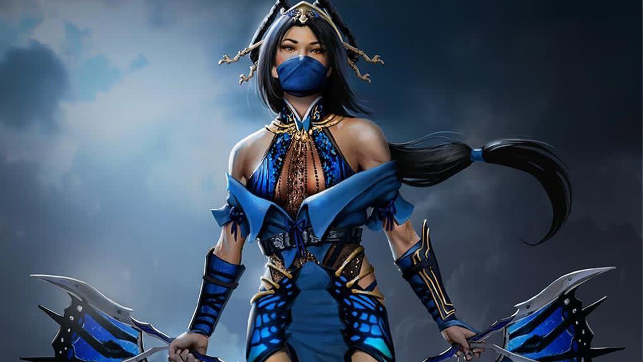 Mortal Kombat Princess Kitana In A Cosplay Prepares For Battle Anime Sweet