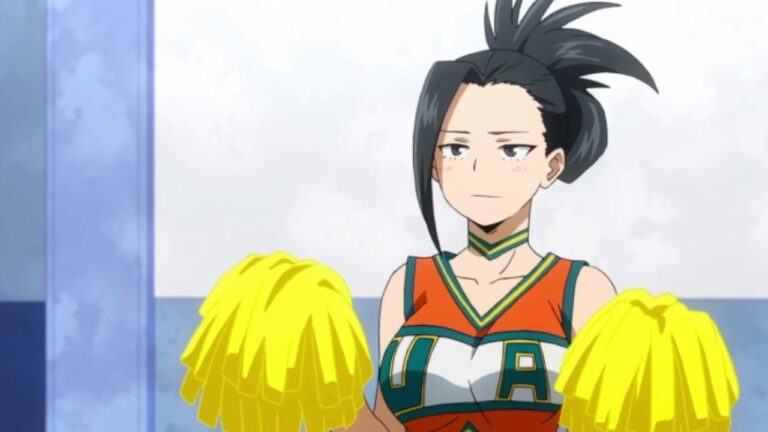 My Hero Academia: Momo Yaoyorozu cheerleaders in this CandyPie cosplay My Hero Academia: Momo Yaoyorozu cheerleaders in this CandyPie cosplay