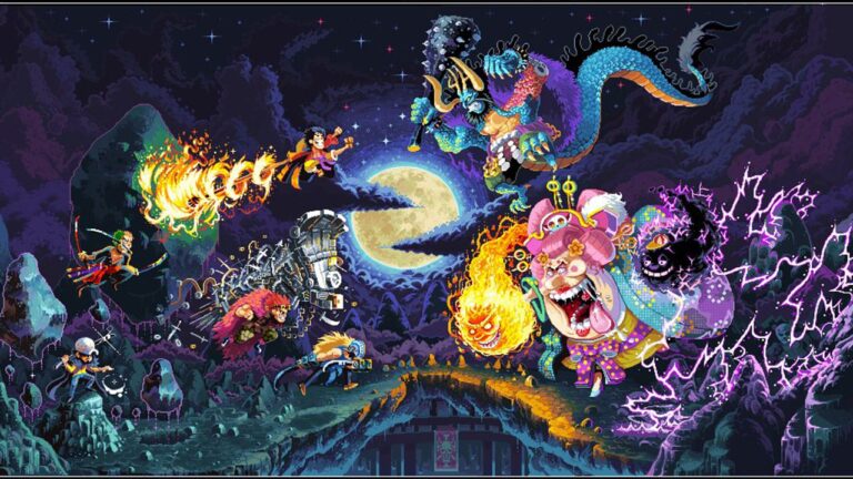 ONE PIECE: The clash with the emperors in a fantastic implementation in pixel art ONE PIECE: The clash with the emperors in a fantastic implementation in pixel art