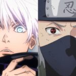Satoru Gojo from Jujutsu Kaisen and Kakashi Hatake from Naruto: the fusion in an ironic fanart Satoru Gojo from Jujutsu Kaisen and Kakashi Hatake from Naruto: the fusion in an ironic fanart