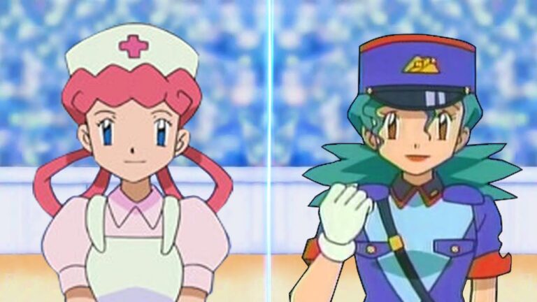 Pokémon: Sister Joy and policewoman Jenny in a fascinating double cosplay Pokémon: Sister Joy and policewoman Jenny in a fascinating double cosplay