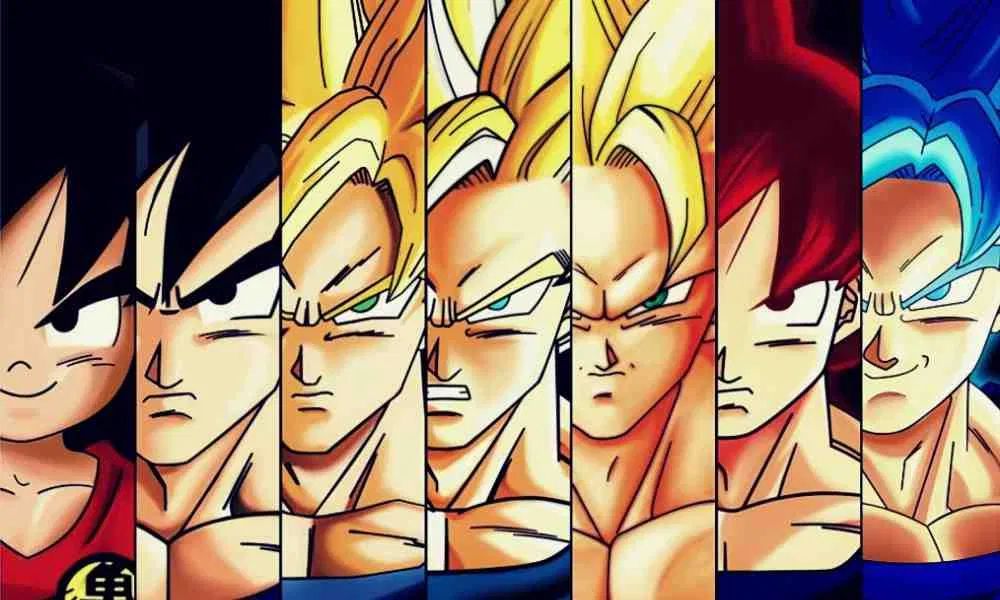 Dragon Ball All The Transformations Of The Saiyajins In The Detailed