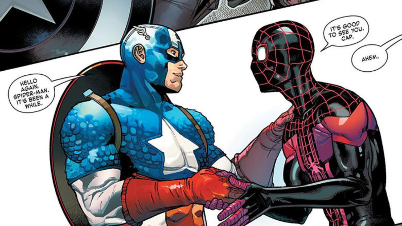 Spider-Man, Miles Morales becomes Captain America in the gorgeous cover of the latest issue