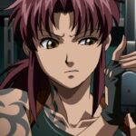 Black Lagoon: the cynical Revy in an Anya Kimochi cosplay Black Lagoon: the cynical Revy in an Anya Kimochi cosplay