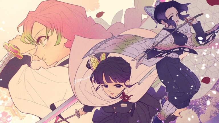 Demon Slayer: special triple cosplay with Mitsuri Kanroji, Kocho Shinobu and Kanao Tsuyuri Demon Slayer: special triple cosplay with Mitsuri Kanroji, Kocho Shinobu and Kanao Tsuyuri