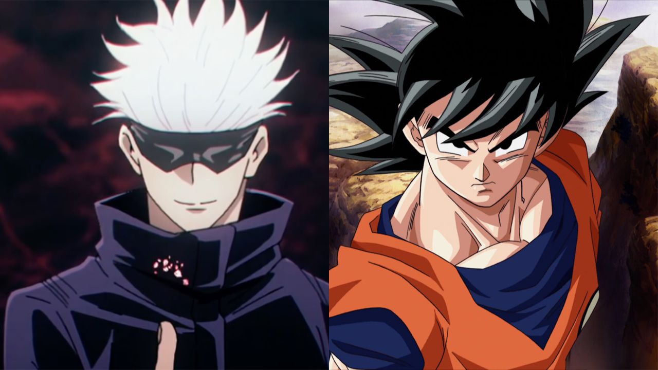 Can Satoru Gojo from Jujutsu Kaisen Beat Dragon Ball’s Goku?  Yes according to this collage