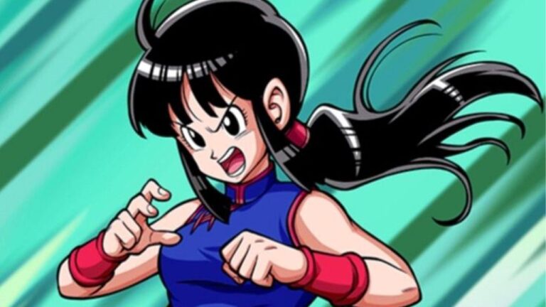 Dragon Ball: A cosplay of a chichi fighter in a blue dress in Yoselin’s photo Dragon Ball: A cosplay of a chichi fighter in a blue dress in Yoselin’s photo