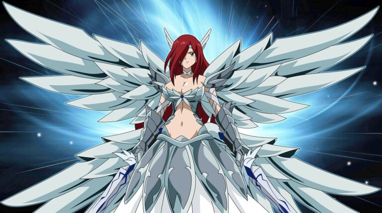 Fairy Tail: a gigantic cosplay of Erza Scarlet in a combat version Fairy Tail: a gigantic cosplay of Erza Scarlet in a combat version