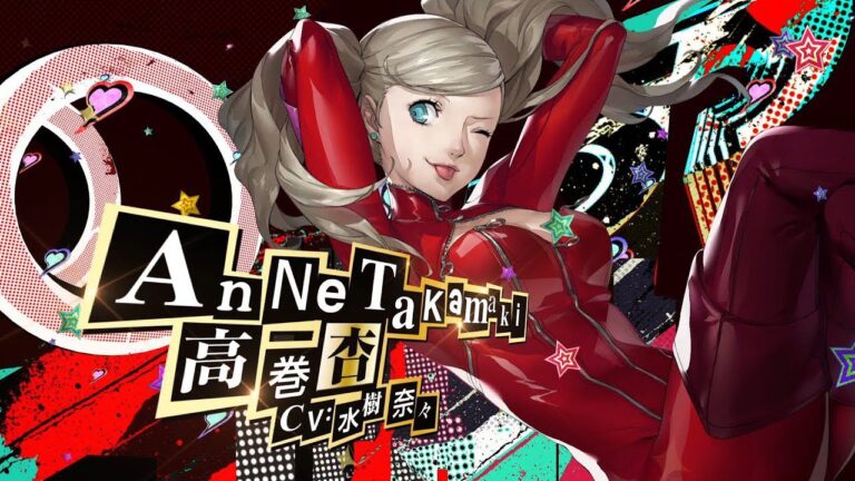 Person: A double cosplay of Ann Takamaki in the high school and panther bunny versions Person: A double cosplay of Ann Takamaki in the high school and panther bunny versions