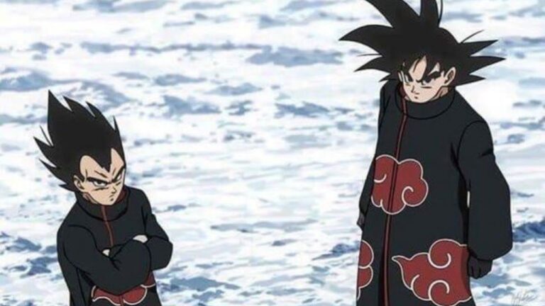 Dragon Ball: Heroes and villains join the Akatsuki in an epic crossover painting Dragon Ball: Heroes and villains join the Akatsuki in an epic crossover painting