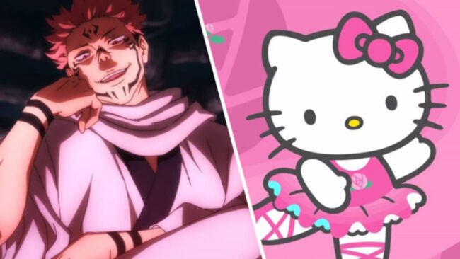 Jujutsu Kaisen: Hello Kitty as Sukuna in this devilish fan art piece ...