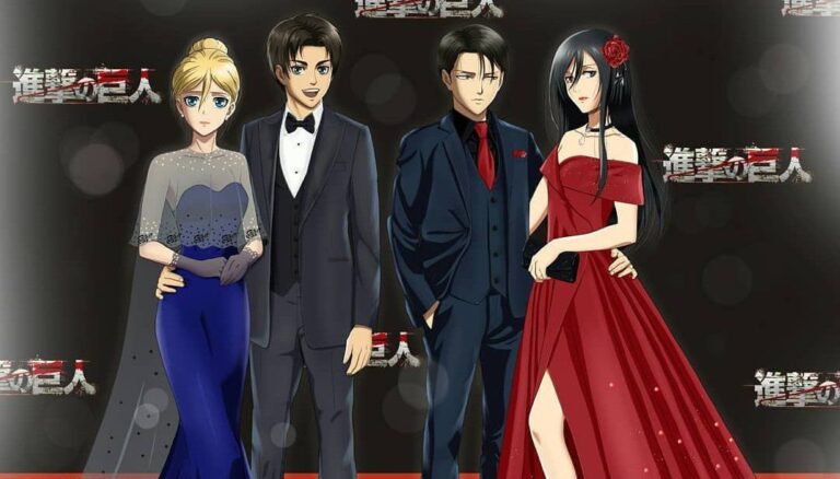 The Attack of the Giants: The protagonists parade on the red carpet in a spectacular fan art The Attack of the Giants: The protagonists parade on the red carpet in a spectacular fan art