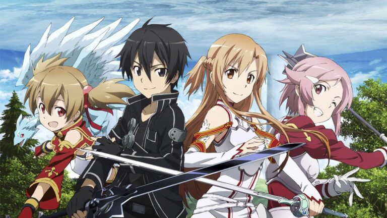 Sword Art Online: Asuna and Alice in crystal dresses in Shibuya scramble figures Sword Art Online: Asuna and Alice in crystal dresses in Shibuya scramble figures