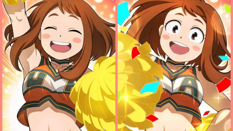 My Hero Academia: a cosplay of Uraraka in the cheerleading version of Talulahwaifu My Hero Academia: a cosplay of Uraraka in the cheerleading version of Talulahwaifu