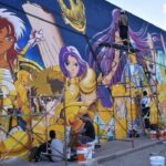 Saint Seiya and this 80-meter mural: it’s a record in Mexico Saint Seiya and this 80-meter mural: it’s a record in Mexico