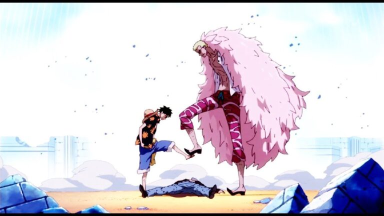 ONE PIECE: The clash between Luffy and Doflamingo in the Gravity Studio character ONE PIECE: The clash between Luffy and Doflamingo in the Gravity Studio character