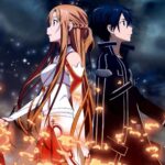 Sword Art Online: Kirito and Asuna in Chibi version in Kawahara’s sketch Sword Art Online: Kirito and Asuna in Chibi version in Kawahara’s sketch