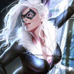 A black cat cosplay that’s beautiful in the moonlight A black cat cosplay that’s beautiful in the moonlight