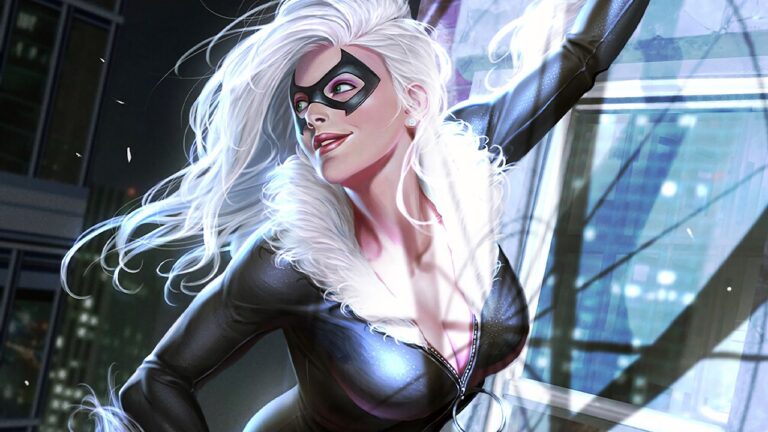 A black cat cosplay that’s beautiful in the moonlight A black cat cosplay that’s beautiful in the moonlight