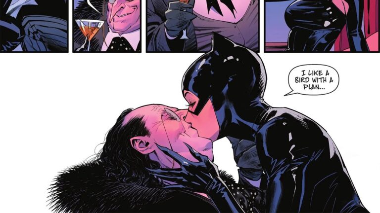Catwoman and the penguin find love in a comic book by Danny DeVito Catwoman and the penguin find love in a comic book by Danny DeVito