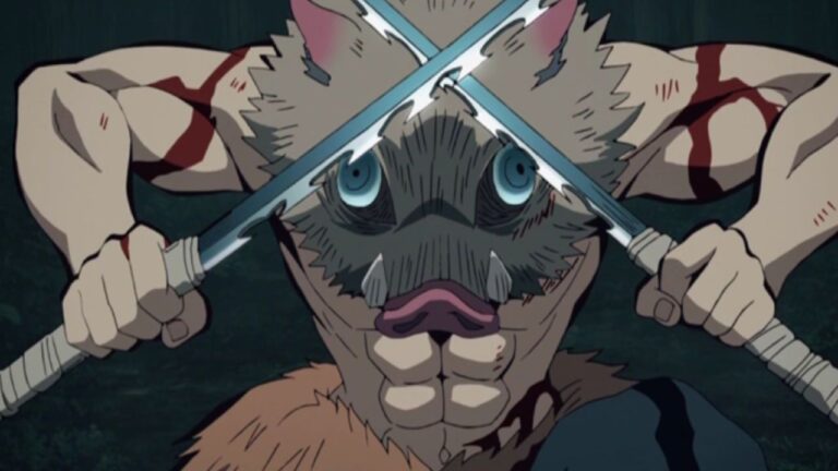Demon Slayer: Inosuke for adults and with maximum strength in this Taryn cosplay Demon Slayer: Inosuke for adults and with maximum strength in this Taryn cosplay