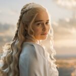 Game of Thrones: Daenerys Targaryen in a queen dragon cosplay Game of Thrones: Daenerys Targaryen in a queen dragon cosplay