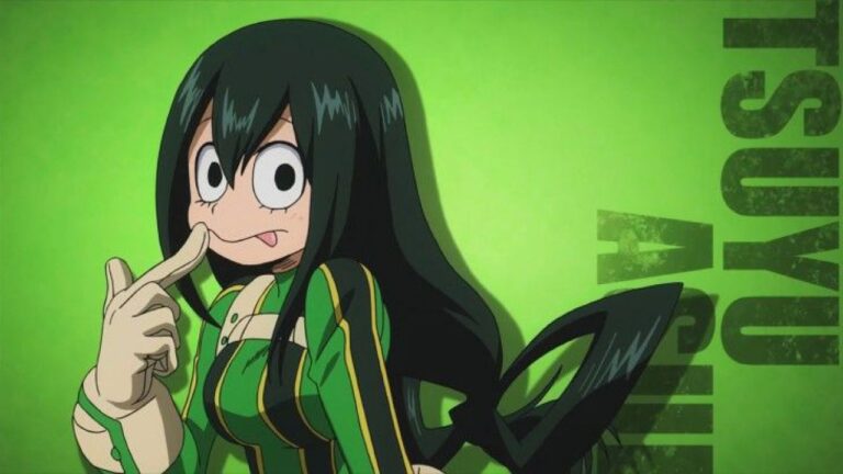 My Hero Academia: a cosplay of a perfect Tsuyu Asui with her heroine costume My Hero Academia: a cosplay of a perfect Tsuyu Asui with her heroine costume