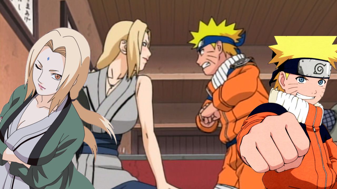 Naruto and Tsunade together in a beautiful cosplay that strengthens the relationship between the two