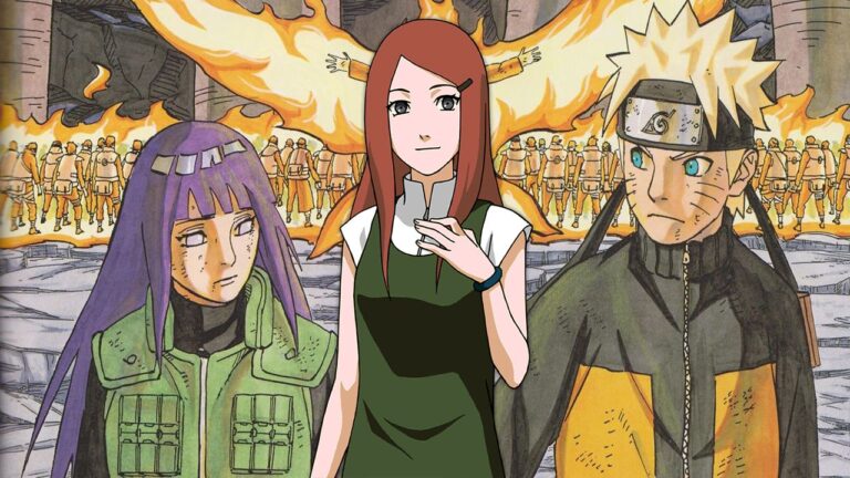 A Naruto cosplay with Hinata and Kushina, the ninja with his family in a photo A Naruto cosplay with Hinata and Kushina, the ninja with his family in a photo