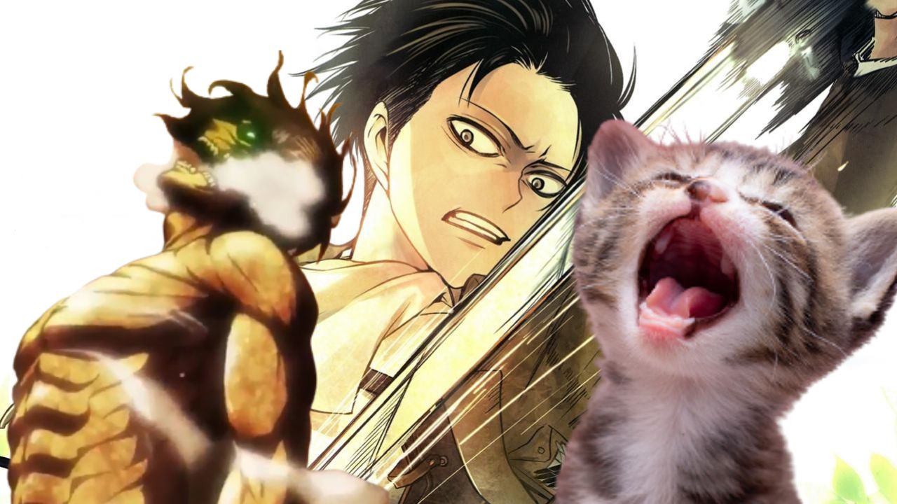 Attack On Titan: Captain Levi faces off against a fearsome cat in this video