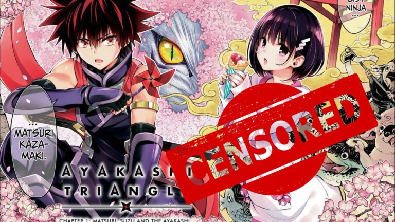 Ayakashi triangle episode 74 is "too erotic" for Shueisha it will not be published on Manga Plus