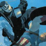Captain America challenges the Eternals in preparation for the Judgment Day event Captain America challenges the Eternals in preparation for the Judgment Day event
