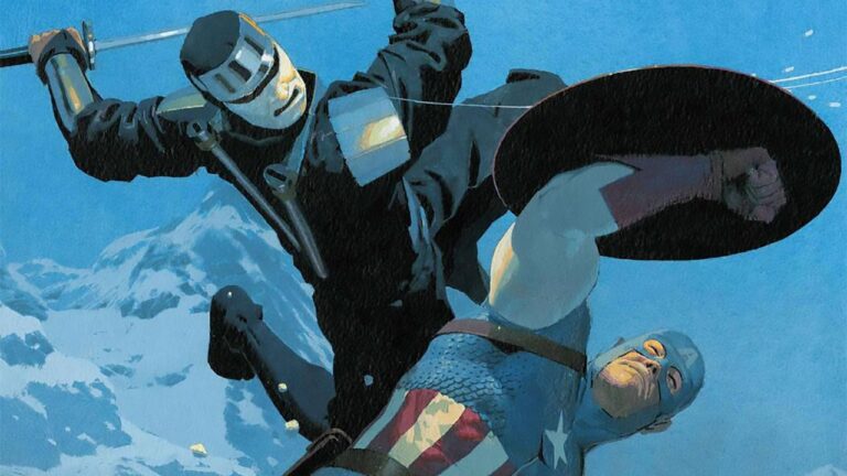 Captain America challenges the Eternals in preparation for the Judgment Day event Captain America challenges the Eternals in preparation for the Judgment Day event