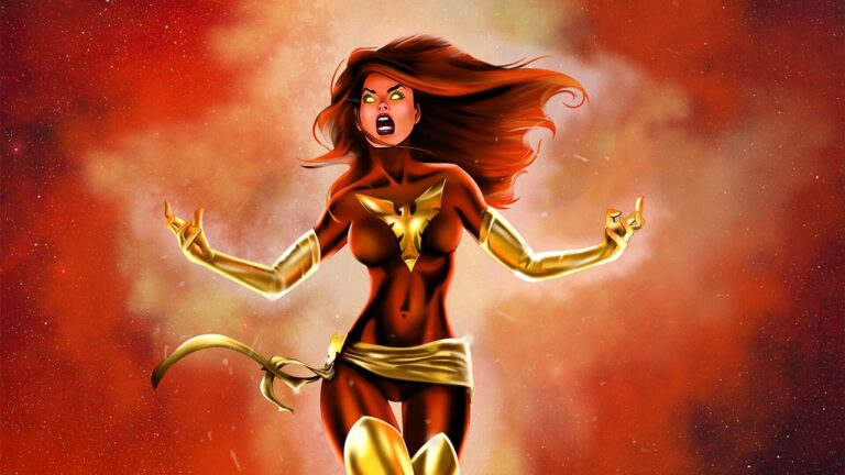 X-Men: The strength of the phoenix in a fiery cosplay by Jean Gray X-Men: The strength of the phoenix in a fiery cosplay by Jean Gray
