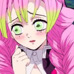 Demon Slayer: A Mitsuri Kanroji cosplay from the third season Demon Slayer: A Mitsuri Kanroji cosplay from the third season