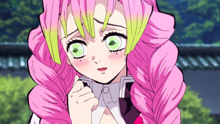 Demon Slayer: A Mitsuri Kanroji cosplay from the third season Demon Slayer: A Mitsuri Kanroji cosplay from the third season