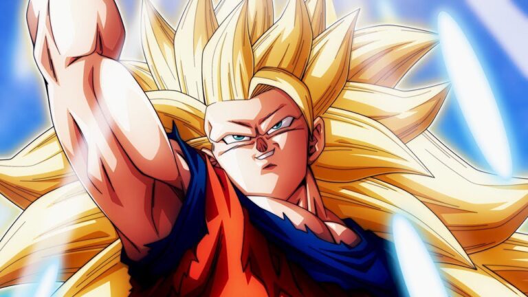 Dragon Ball Z: a Super Saiyan 3 Goku in all his might Dragon Ball Z: a Super Saiyan 3 Goku in all his might