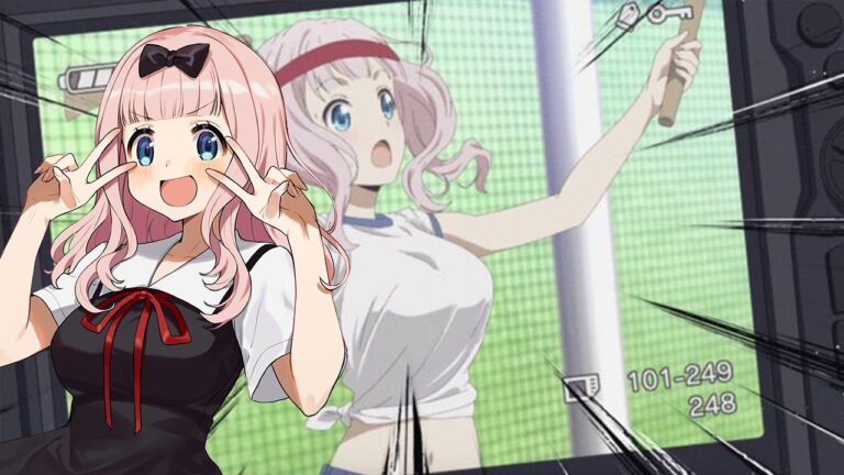 Kaguya-sama: Chika Fujiwara cosplay in the foreground ready for the sports festival Kaguya-sama: Chika Fujiwara cosplay in the foreground ready for the sports festival