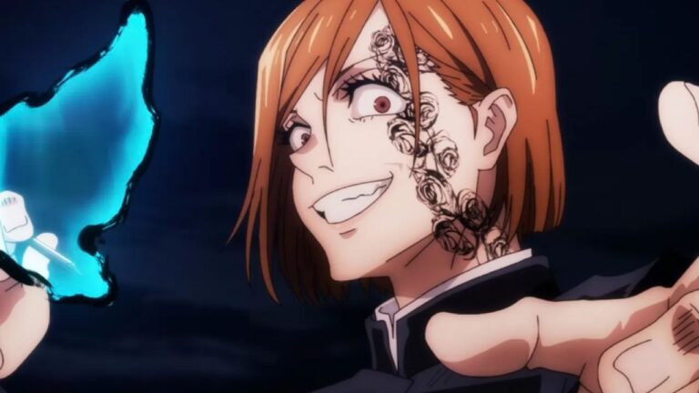 Jujutsu Kaisen: Nobara Kugisaki in a creepy cosplay like at the end of Season 1 Jujutsu Kaisen: Nobara Kugisaki in a creepy cosplay like at the end of Season 1