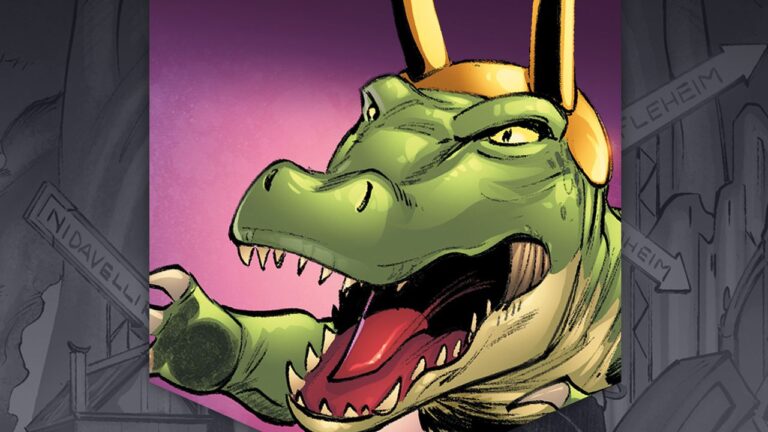 Loki, the alligator variant of the god of deception, the protagonist of his own comic Loki, the alligator variant of the god of deception, the protagonist of his own comic