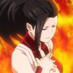 My Hero Academia: a cosplay of Momo Yaoyorozu from the poster