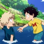 My Hero Academia, from Heroes to Kids: Deku and Kacchan play together in this artwork My Hero Academia, from Heroes to Kids: Deku and Kacchan play together in this artwork