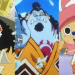 ONE PIECE: RED, this is Chopper, Brook and Jinbe with the skirt costumes for the film ONE PIECE: RED, this is Chopper, Brook and Jinbe with the skirt costumes for the film