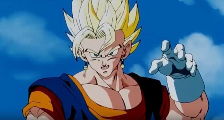 Dragon Ball Z, Vegetto holds Majin Buu’s horn in Kidult Studio figure Dragon Ball Z, Vegetto holds Majin Buu’s horn in Kidult Studio figure