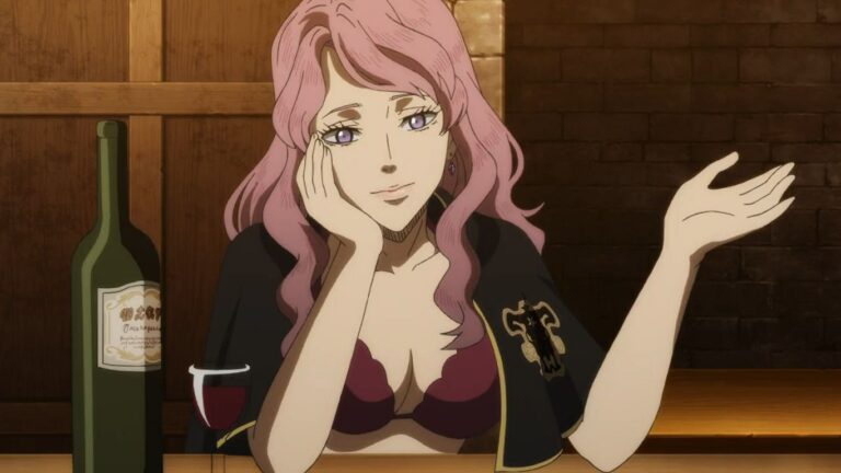Black Clover: a cosplay of Vanessa Enoteca with the inevitable glass of wine Black Clover: a cosplay of Vanessa Enoteca with the inevitable glass of wine