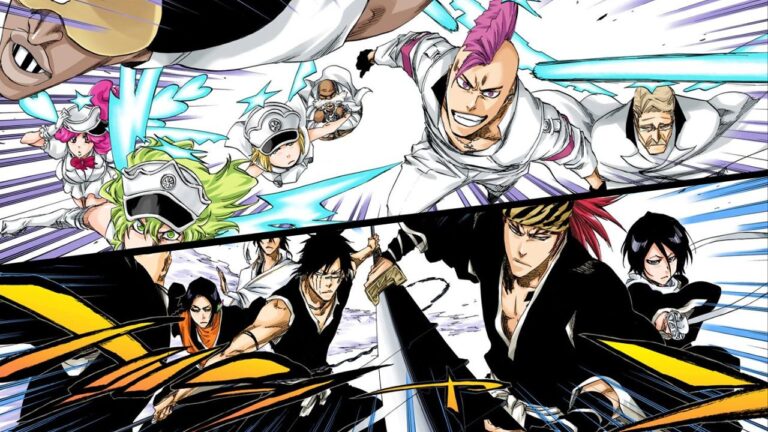 Bleach, the first poster of the anime: Shinigami VS Quincy for the Millennial War Bleach, the first poster of the anime: Shinigami VS Quincy for the Millennial War