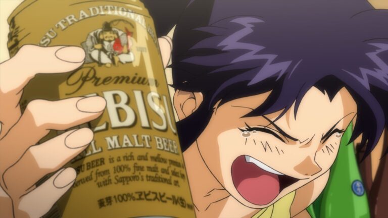 Neon Genesis Evangelion: A cosplay of Misato Katsuragi relaxing at home Neon Genesis Evangelion: A cosplay of Misato Katsuragi relaxing at home