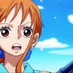 ONE PIECE: a cosplay of Nami Kunoichi, here she is in a blue dress in the photo of Omi ONE PIECE: a cosplay of Nami Kunoichi, here she is in a blue dress in the photo of Omi