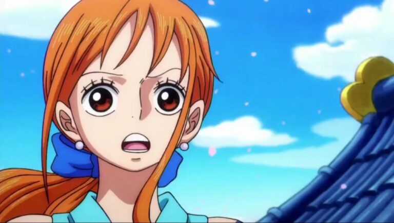 ONE PIECE: a cosplay of Nami Kunoichi, here she is in a blue dress in the photo of Omi ONE PIECE: a cosplay of Nami Kunoichi, here she is in a blue dress in the photo of Omi